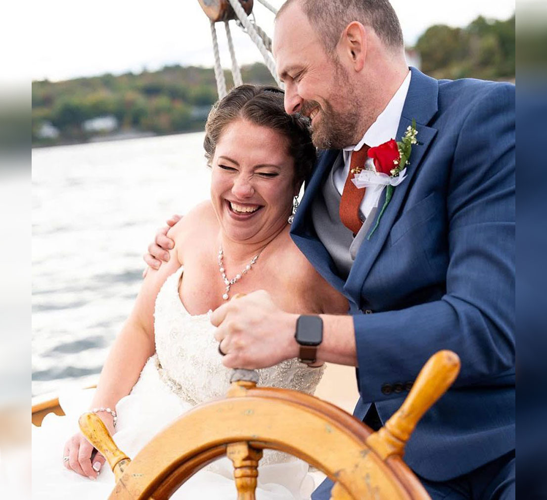 Have your wedding on Schooner Lazy Jack!